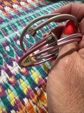 Recycled knitting needle bangles set of 3